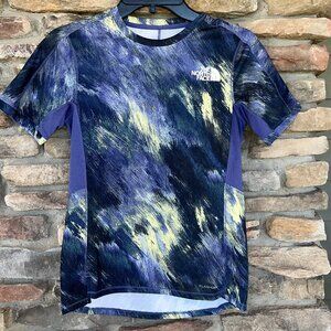 The North Face Women's Sunriser Top XS S M Cave Blue Short Sleeve NWT